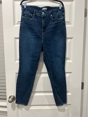 Good American Women’s Good Legs High Rise Blue Denim Skinny Jeans Size 16